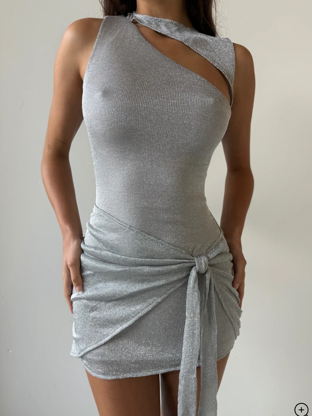 azelma tiger mist dress silver